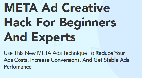 Godson Okorodudu – Meta Ad Creative Hack + OTOs Download