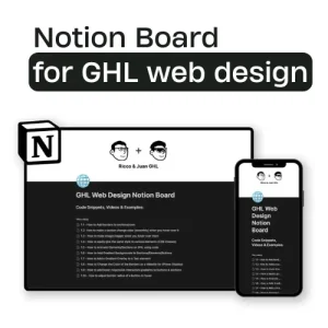 [Get] Ricco & Juan – Notion Board for GHL Web Design Download