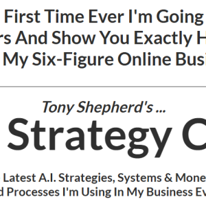 [Get] Tony Shepherd – A.I. Strategy Club Download