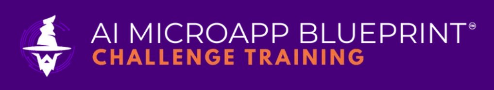 Jonathan Mast – AI MicroApp Blueprint Challenge Training Download