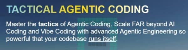 [Get] IndyDevDan – Tactical Agentic Coding – Agentic Engineer ...